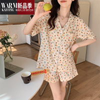 SHANCHAOins日系短袖套装睡衣女夏季吊带裙睡裙甜美家居服女款夏款夏