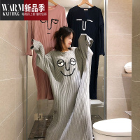 SHANCHAO睡裙女大码长款宽松200斤孕妇夏季长袖睡衣家居服