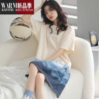 SHANCHAO睡裙女夏季薄款韩版甜美可爱公主风短袖大码学生睡裙夏款睡衣