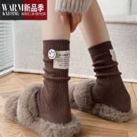 SHANCHAO灰色小腿袜女加厚堆堆袜黑色短袜白色中筒袜子咖啡色ins潮袜