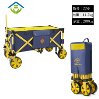 御蓝锦露营推车车户外野餐营地买菜拖车聚拢珠穆朗玛小拉车野营车 新款科迪勒小号升级4-6人