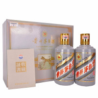 茅台 茅台生肖酒 酱香酒白酒礼盒收藏 53度 戊戌狗年375ml*2瓶 礼盒装