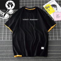 HongZun大码短袖t恤男夏季薄款宽松300斤潮胖子加肥加大男士百搭男装