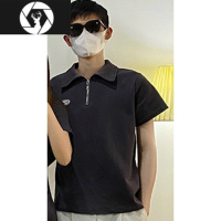 HongZun你衣我裙情侣装夏季ins超火polo领短袖t恤高级感法式一裙一衣潮流