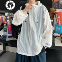 HongZun衣男夏季超薄透气潮牌休闲宽松潮流百搭外套上衣户外运动风衣