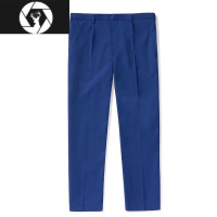 HongZun新式夏季消防薄款蓝色裤子火蓝色冬季长裤西裤户外涤丝单裤夏常裤