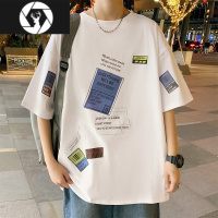 HongZun夏装大童15岁t恤短袖青少年初中学生宽松衣服14男孩潮牌体恤