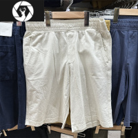 HongZun夏季男装女装水洗针织松紧短裤休闲中裤抽绳直筒裤 461142/461140