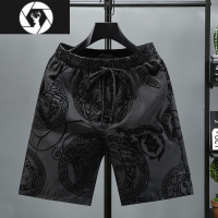 HongZun潮牌植绒短裤男夏季薄款五分裤外穿大裤衩休闲速干外穿中裤沙滩裤