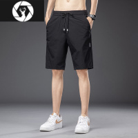 HongZun男士薄款短裤夏季宽松休闲速干弹力运动五分裤外穿冰丝夏天马裤子