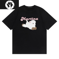 HongZun国潮美式oversize可爱小羊短袖T恤男女夏宽松学院风复古半袖上衣