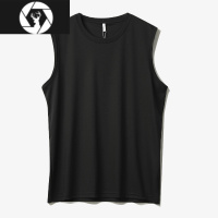 HongZun50支匹马棉液氨 男士背心基础款宽肩无袖T恤山东网店夏款男装