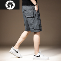 HongZun美式复古高端工装短裤男夏季薄款山系户外通勤猎装冰丝休闲五分裤