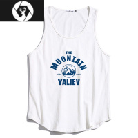 HongZun夏季运动背心男篮球无袖t恤宽松美式休闲外出潮牌身跨栏坎肩