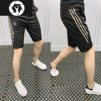 HongZun夏季冰丝5五分短裤男士修身沙滩裤痞帅潮牌ins运动休闲中裤子