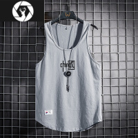 HongZun背心男士潮牌夏季薄款休闲运动马甲宽松坎肩国潮无袖t恤男装