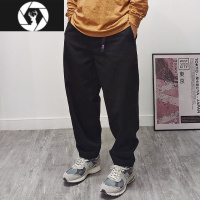 HongZun日系cityboy紫标休闲裤 卡其色工装裤子男宽松大码微锥形裤5052
