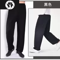 HongZun特大码家居裤男莫代尔灯笼裤加肥直筒裤加大中老年薄款爸爸休闲裤