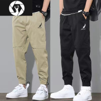 HongZun春秋新款青年工装裤少年束脚卫裤裤男士大码装宽松休闲裤