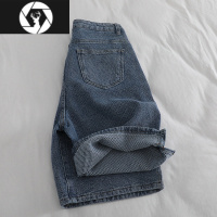 HongZun牛仔短裤男2023夏季薄款高级感宽松直筒五分裤子ins潮牌休闲中裤