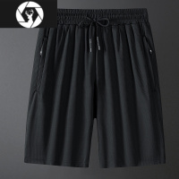 HongZun夏季男士超薄速干运动五分裤空调宽松冰丝休闲短裤超薄速干运动