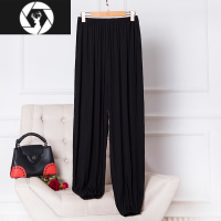 HongZun新款棉绸灯笼裤男运动休闲裤垂感夏季清凉防蚊太极人造棉睡裤