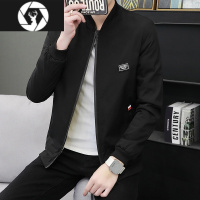 HongZun外套2022秋冬季加绒加厚休闲百搭潮流宽松男士夹克春秋装棒球衣服