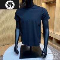 HongZun鸟!高端猛货!夏季男户外高弹透气速干纯色压胶立裁休闲短袖T恤