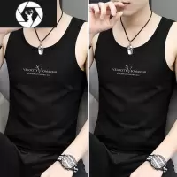 HongZun夏季冰丝冰感莫代尔轻奢男士背心坎肩外穿潮流跨栏运动无袖衫