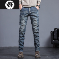 HongZun2023新款夏天牛仔裤男士弹力宽松直筒修身休闲潮牌夏季薄款长裤子