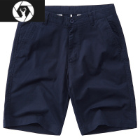 HongZun夏天男士短裤男薄款水洗休闲中裤男装夏季宽松五分裤男沙滩裤