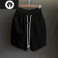 HongZun休闲短裤夏季男士新款纯色简约沙滩裤青年宽松透气中裤潮