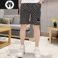 HongZun夏季短裤男2023新款潮牌休闲五分裤子潮流帅气百搭高端沙滩裤中裤
