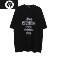 HongZun夏季新款秀场限定HAUS双工艺短袖印花情侣T恤