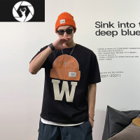 HongZun徐太浪设计感小众短袖t恤男夏季ins潮牌字母韩版宽松痞帅半袖上衣