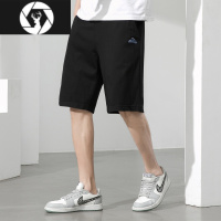 HongZun男式休闲短裤2022夏季薄款冰氧吧冰丝凉凉裤运动短裤五分裤
