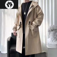 HongZun风衣外套男春秋季高级感中长款大衣2023新款春季休闲男装男士衣服