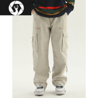 HongZun 美式复古直筒工装裤男女秋街头潮流vibe高街休闲裤