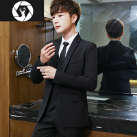 HongZun男士西服套装韩版新郎结婚正装礼服修身伴郎团外套休闲职业小西装