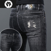 HongZun香港高端欧货男牛仔裤潮牌修身小脚休闲百搭夏季薄款长裤男款