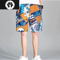 HongZun全男士睡裤薄短裤夏天睡觉家居宽松大裤衩可外穿五分沙滩裤