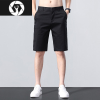 HongZun冰丝五分休闲短裤男夏季超薄款宽松男士运动直筒中裤沙滩裤子