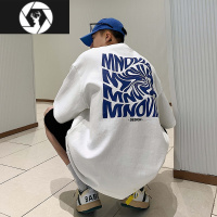 HongZun美式t恤男款夏季薄款宽松潮流上衣高街港风衣服嘻哈潮牌短袖