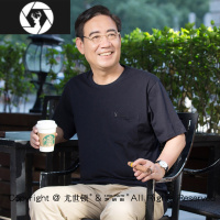 HongZun中年男士短袖T恤圆领宽松V领中老年爸爸装汗衫半袖有口袋