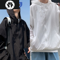 HongZun冰丝防晒衣男式夏季薄款潮牌黑色透气防晒服宽松大码夏天男装外套