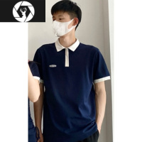 HongZun你衣我裙情侣装夏季ins超火polo领短袖t恤高级感法式一裙一衣潮流