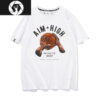 HongZun篮球t恤男短袖宽松2023新款灌篮高手ins潮牌美式复古运动半袖