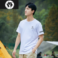 HongZun男士短袖T恤夏新款潮流棉体恤字母印花休闲百搭打底衫体恤