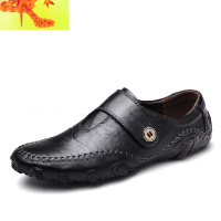秋季潮鞋八爪鱼豆豆鞋男皮男士休闲皮鞋英伦软底懒人驾车鞋子男 简畅休闲鞋