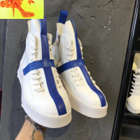 欧洲站加棉高帮鞋男潮鞋个性短靴休闲高帮板鞋街头潮流增高男靴子 简畅靴子 男